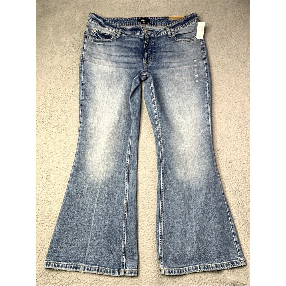 Maurices Edgely Jeans Womens Size 18 Flare Mid Rise Original Fit 18W Short